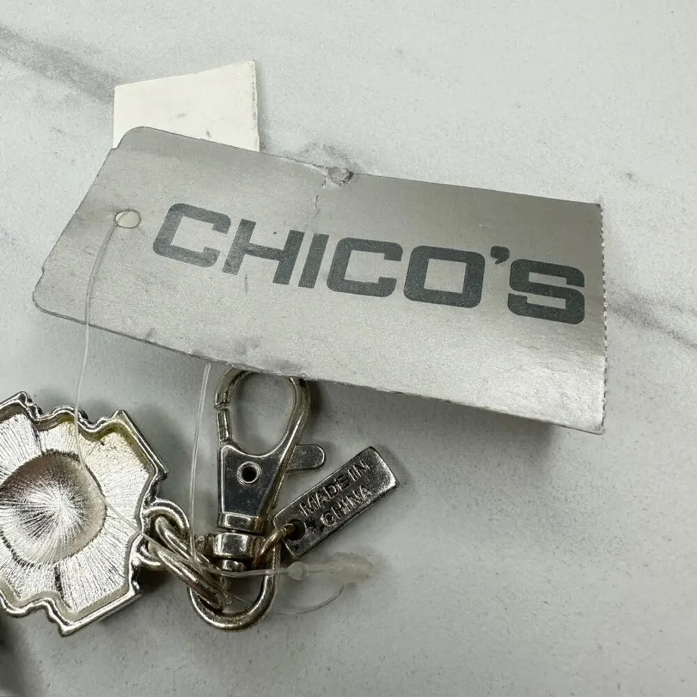Chico's Silver Tone Chain Link Belt Southwestern Medium/Large (M/L) ✨